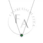 Tiffany Platinum Emerald Pendant